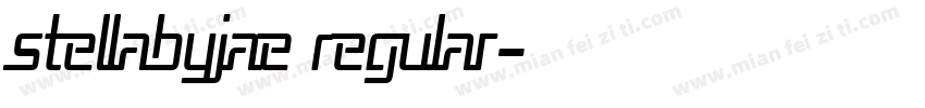 SteLLaByJae Regular字体转换